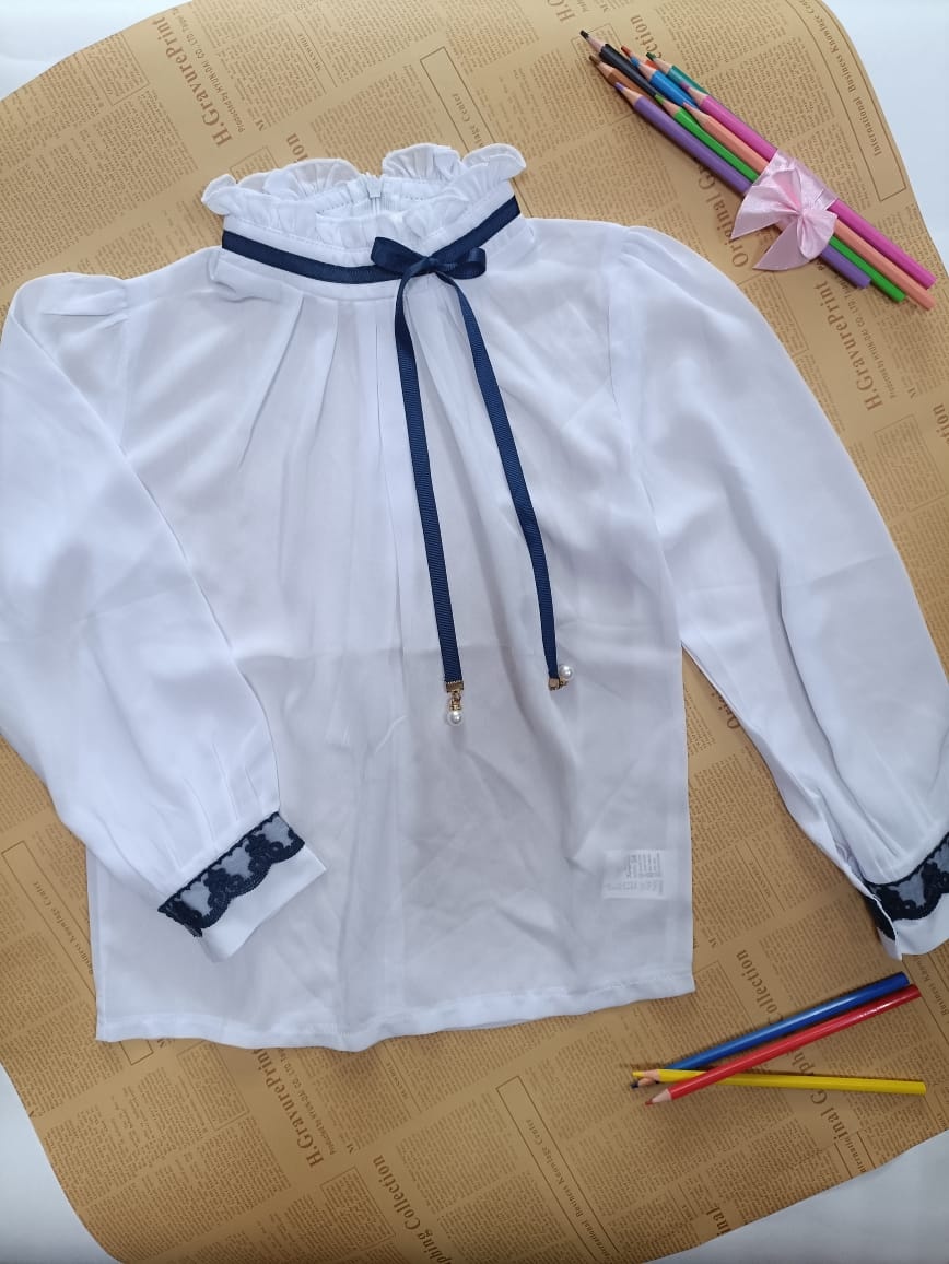 Школьная блузка Aliya fashion белый