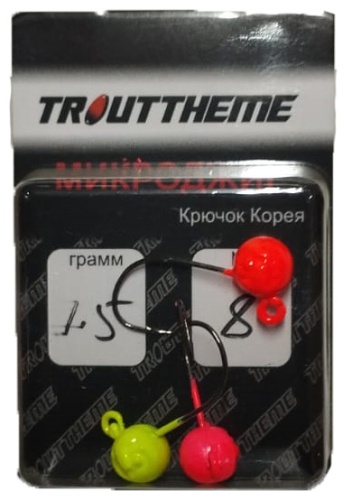 Крючок для рыбалки TroutTheme TTMIX612 джиговый черный 3 шт