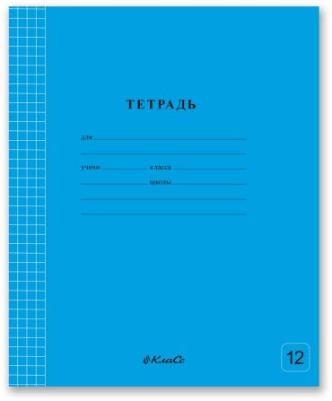 Тетрадь SVETOCH 12ТСК5_1_3_1, 12 листов, А5+, разметка клетка, мягкая обложка