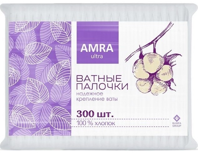 Amra ватные палочки Ultra 300 шт