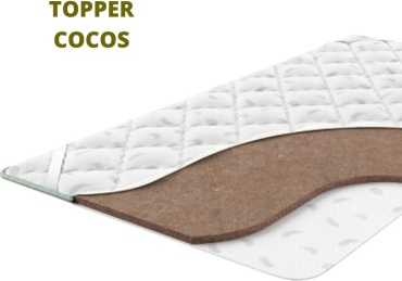 Топпер Comfort Topper Cocos, 60x160x3 см, чехол вискоза, жаккард