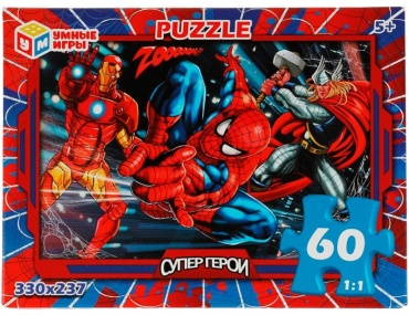 Умные игры Супергерои 4650250545613 60 деталей