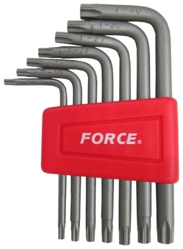 Шестигранный ключ Г-образный Force арт.5071T, 7 шт