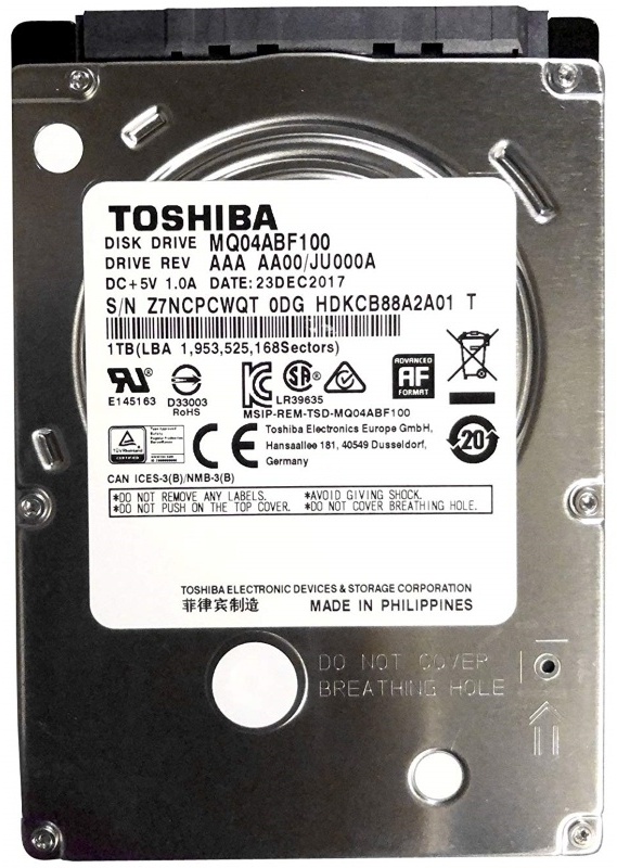 HDD Toshiba MQ04ABF100 1000 Гб