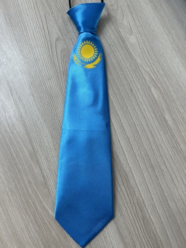 Галстук атлас голубой