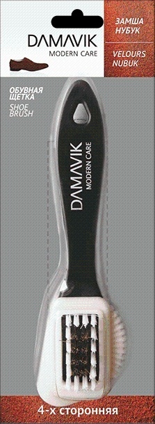 DAMAVIK Щетка для нубука и замши 4-х сторонняя