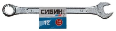 СИБИН ключ комбинированный 12 мм 27089-12, 1 шт