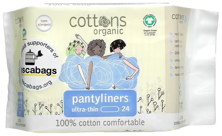 Cottons прокладки ежедневные Pantyliners Ultra-Thin 24 шт