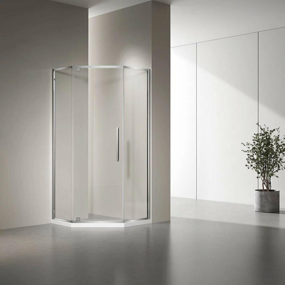 Душевой угол Veconi RV-35 Арт. RV35-100-01-C7 Стекло прозрачное/6мм - артикул K0000169248