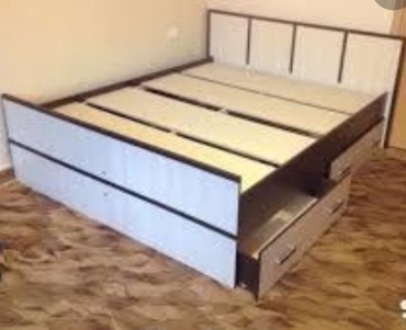 МИФ Сакура 347, 160x200 см, без подъёмного механизма, коричневый, бежевый