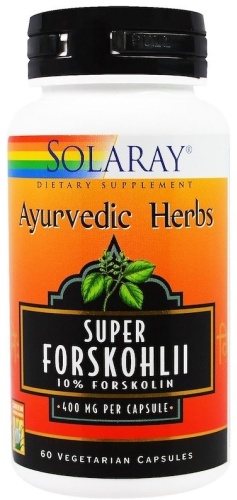 Solaray БАД Ayurvedic Herbs Super Forskohlii 400 mg 60 капсул