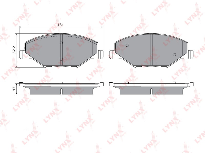 Колодки LYNXauto передние BD8035 4 шт