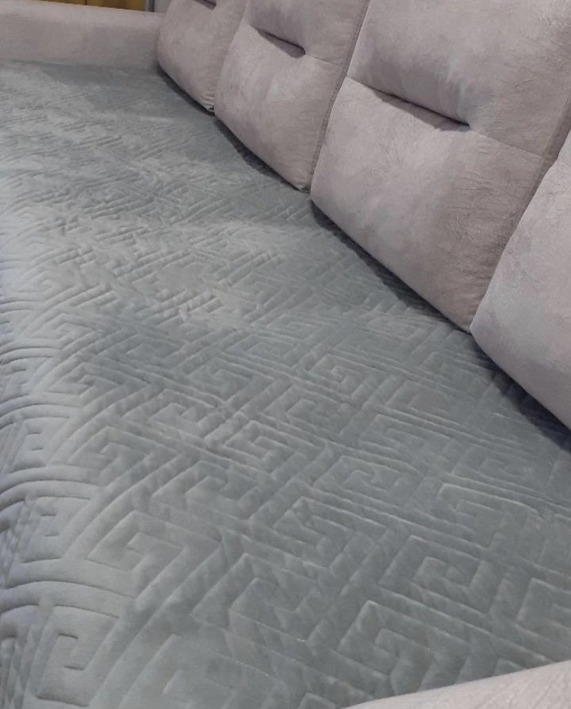 Makhome дивандек для дивана Версаче 24 серый 90x300 см