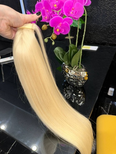 Kukla.hair.kz хвост блонд женский