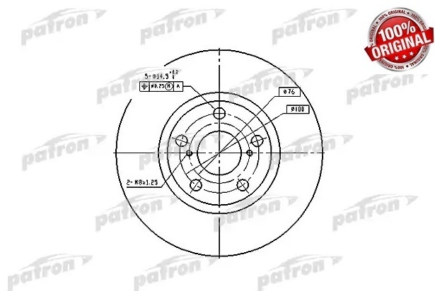 Диски PATRON передние PBD4046