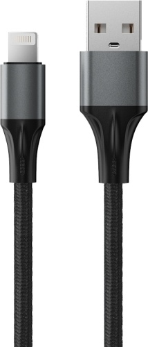 Кабель Lightning (M), 1 м, черный
