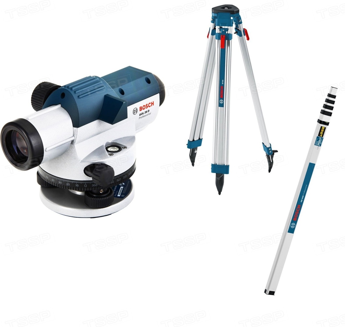 Оптический нивелир Bosch GOL 26 D + BT 160 + GR 500 0601068002