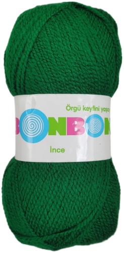 Моток NAKO Bonbon Ince 98596 темно-зеленый 300 м 100 г
