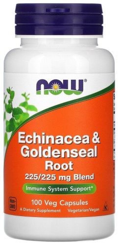 NOW Echinacea & Goldenseal Root 225/225 мг Blend капсулы 100 шт