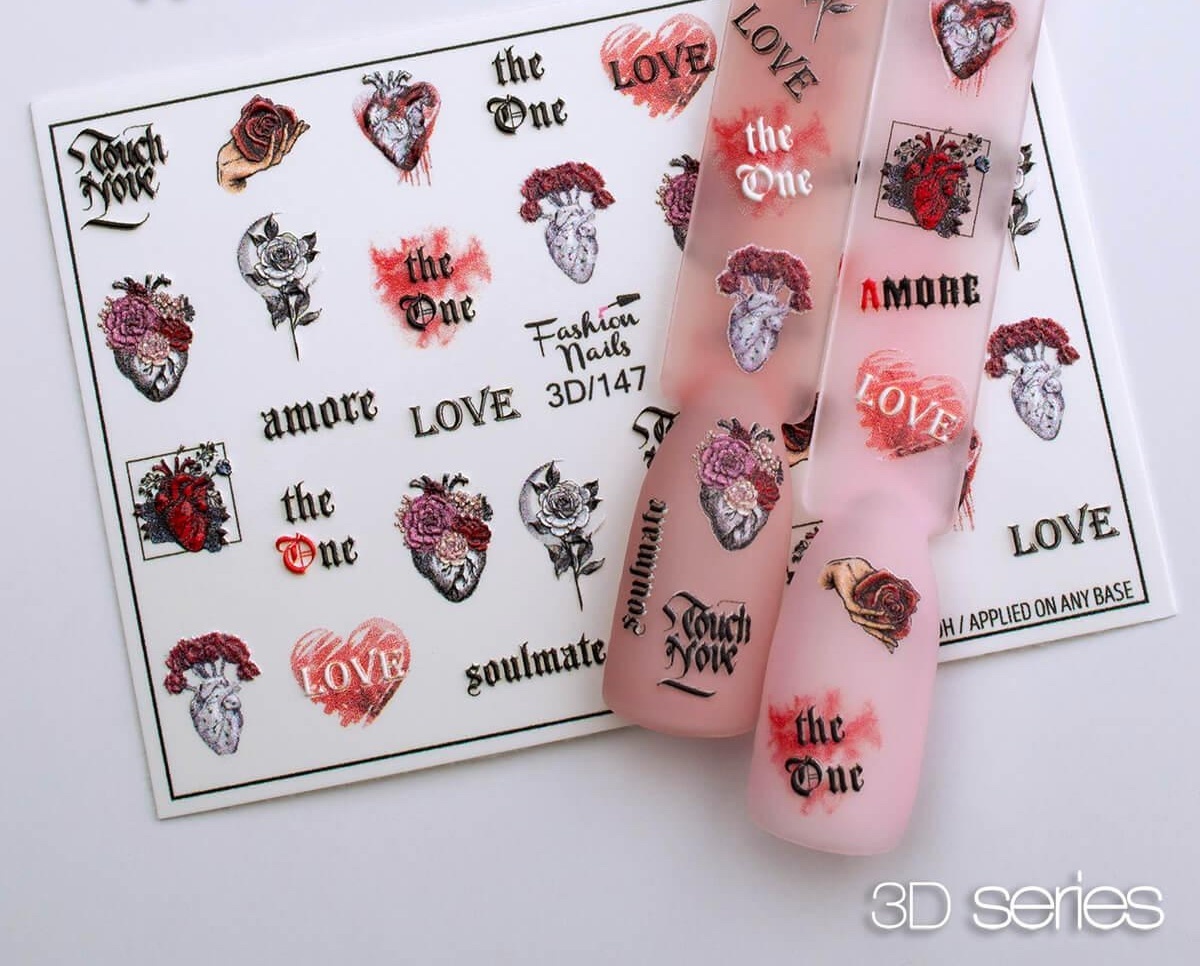 Fashion Nails слайдер 3D/147 1 шт