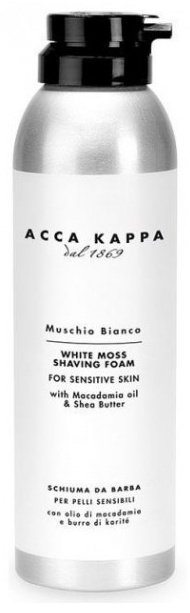 ACCA KAPPA Muschio Bianco White Moss Shaving Foam пена для бритья 200 мл