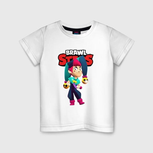 Футболка Бравл Старс Честер Brawl Stars TMH_TREND.KZ белый
