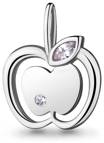 Подвеска AQUAMARINE 24208А вес 1.79 г серебро, фианит