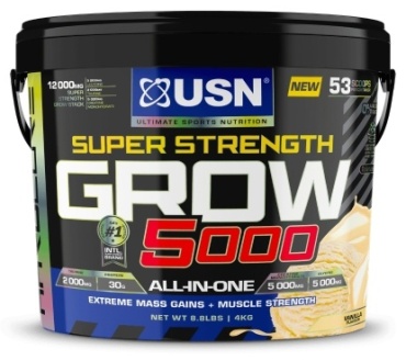 USN Super Strength Grow 5000 Ваниль 4000 г