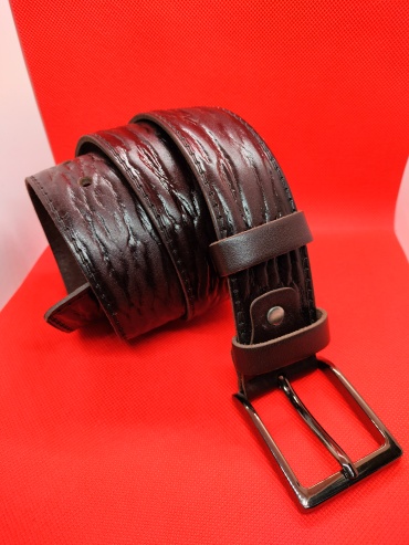 Ремень Mr. Belt натуральная кожа 110 см коричневый
