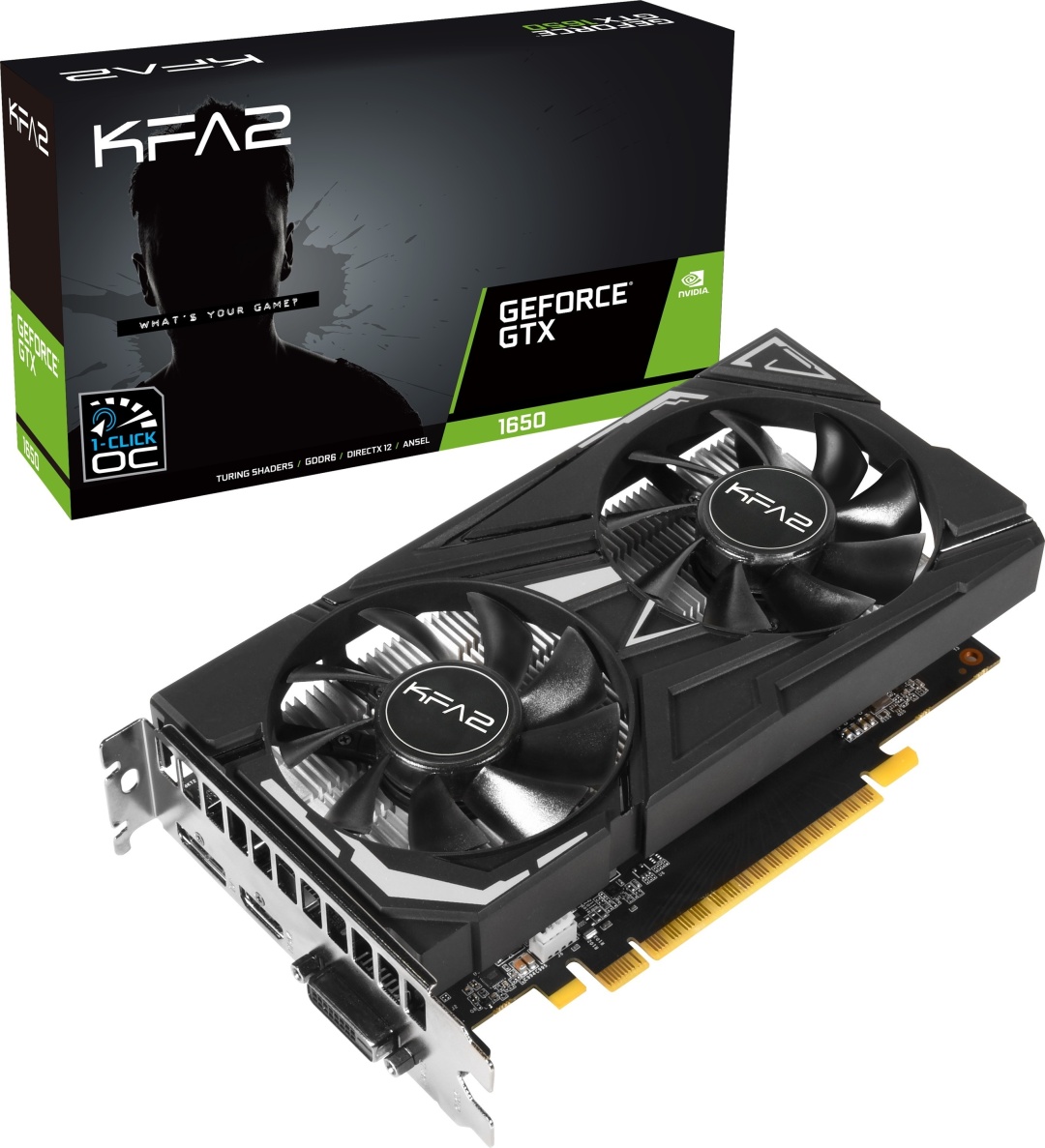 Видеокарта KFA2 GeForce GTX 1650 EX 65SQL8DS66EK 4 ГБ