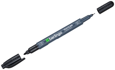 Маркер Berlingo BMd_07101, 1 шт, 0.5, Черный
