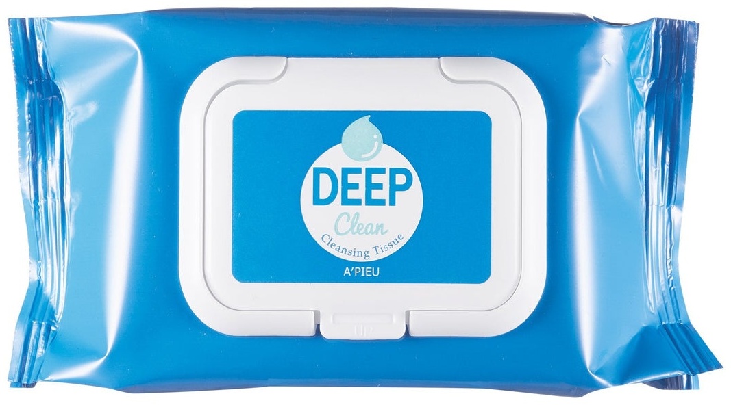 A'pieu Deep Clean Cleansing Tissue салфетки для снятия макияжа влажные 25 шт