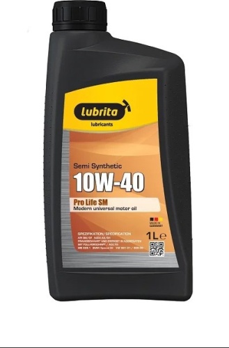 Полусинтетическое Lubrita Pro Life SM 10W-40 1 л