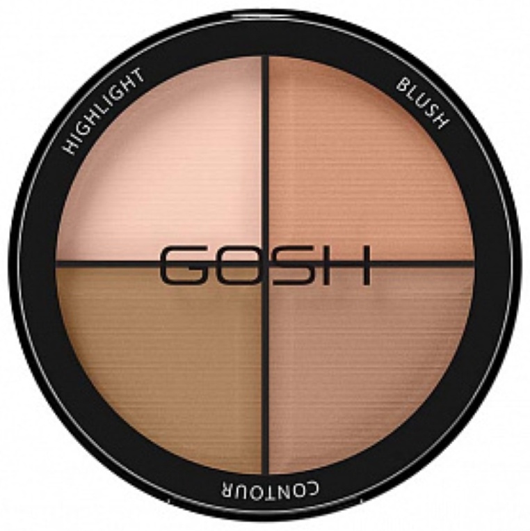 GOSH Contour n Storbe Kit скульптор, хайлайтер, румяна 001 Light