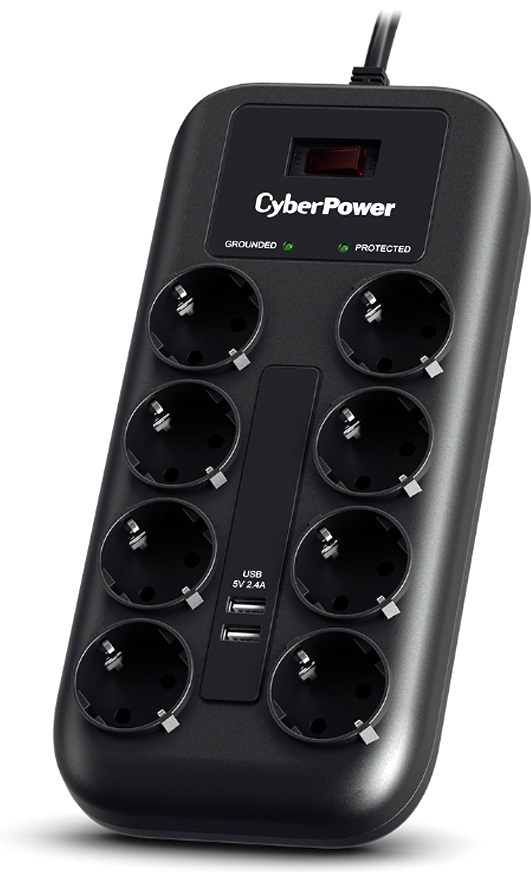 Купить Сетевой фильтр CyberPower P0820SUE0-DE 1.8 м в Алматы – Магазин ...