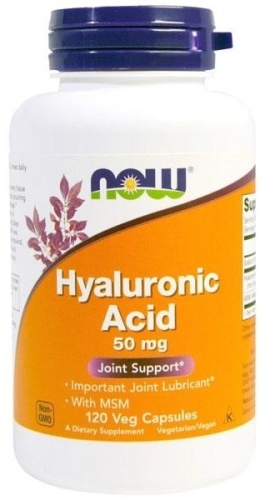 NOW Hyaluronic Acid 50 мг капсулы 120 шт