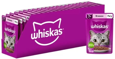 Whiskas рагу ягненок 75 г 28 шт