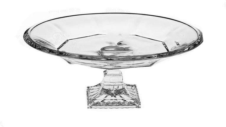 Фруктовница Crystalite Bohemia 1 шт, хрусталь, 33х33 см
