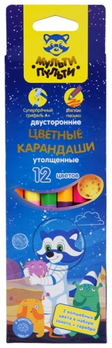 Цветной карандаш Мульти-Пульти форма шестигранная 6 шт