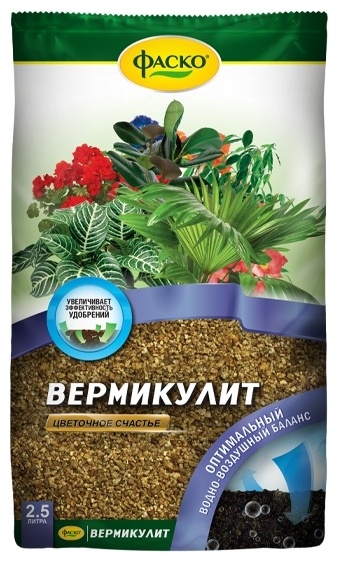 Грунт ФАСКО Вермикулит Цветочное счастье 2.5 л