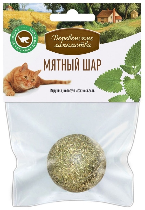Купить Лакомство Деревенские лакомства 000013 Мятный шар 15 г 1 в ...