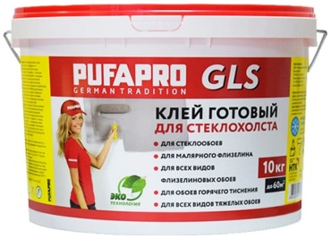 Клей обойный PUFAS GLS для стеклохолста, 10000 г