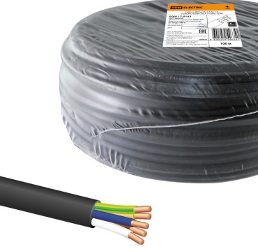 INTERCOMMERTZ кабель ВВГнг(А)-LS 5x1.5, 100 м