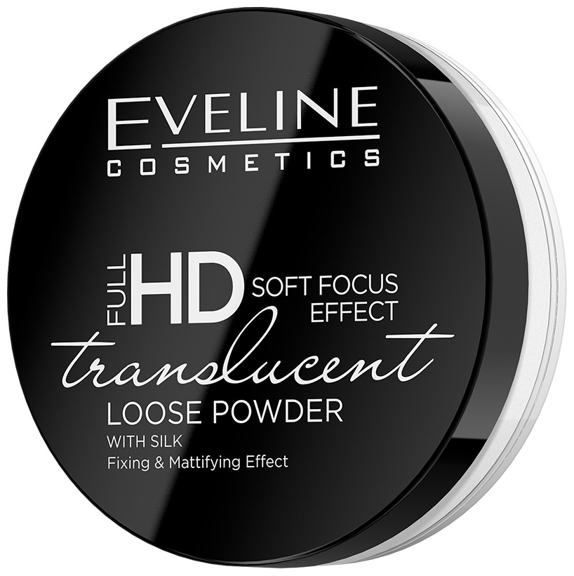 Пудра Eveline Cosmetics Full HD soft focus effect рассыпчатая Translucent полупрозрачный