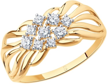 LUXOR JEWELRY 017341-18 размер 18 вес 1.95 г золото, фианит