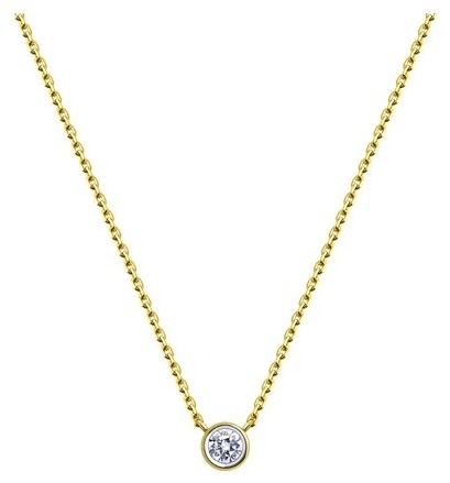 Колье Diamant 53-170-01941-1 длина 42 вес 1.17 золото, фианит