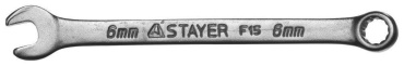 STAYER ключ комбинированный 6 мм 27085-06, 1 шт