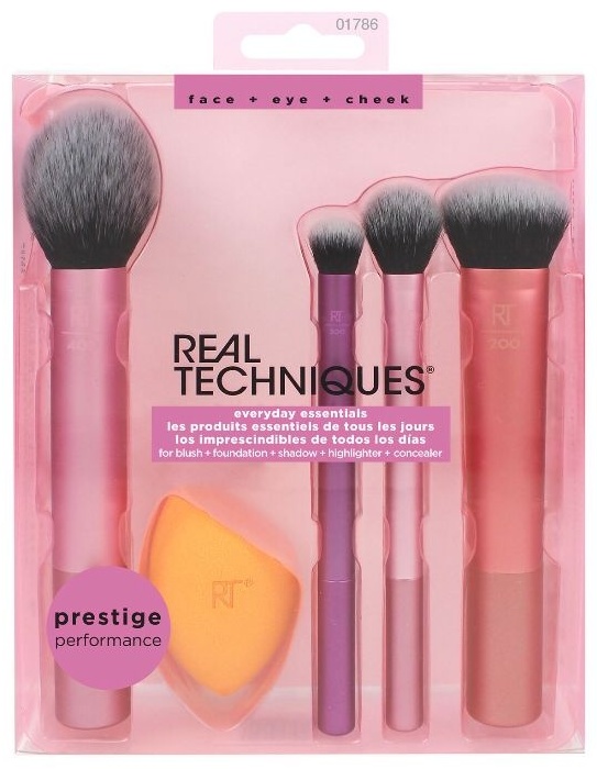 REAL TECHNIQUES набор кистей Everyday Essentials 4 шт