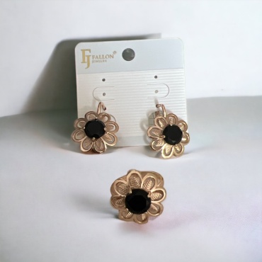 Fallon Jewelry бижутерный сплав, медицинская сталь, нержавеющая сталь, черный янтарь