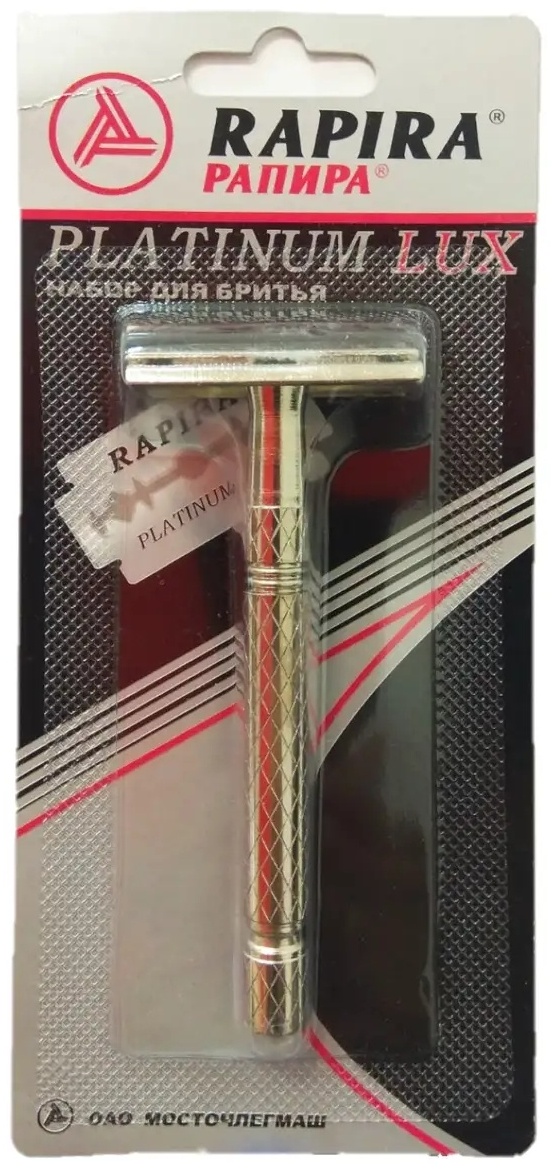 Rapira Platinum Lux Т-образная бритва 1 шт